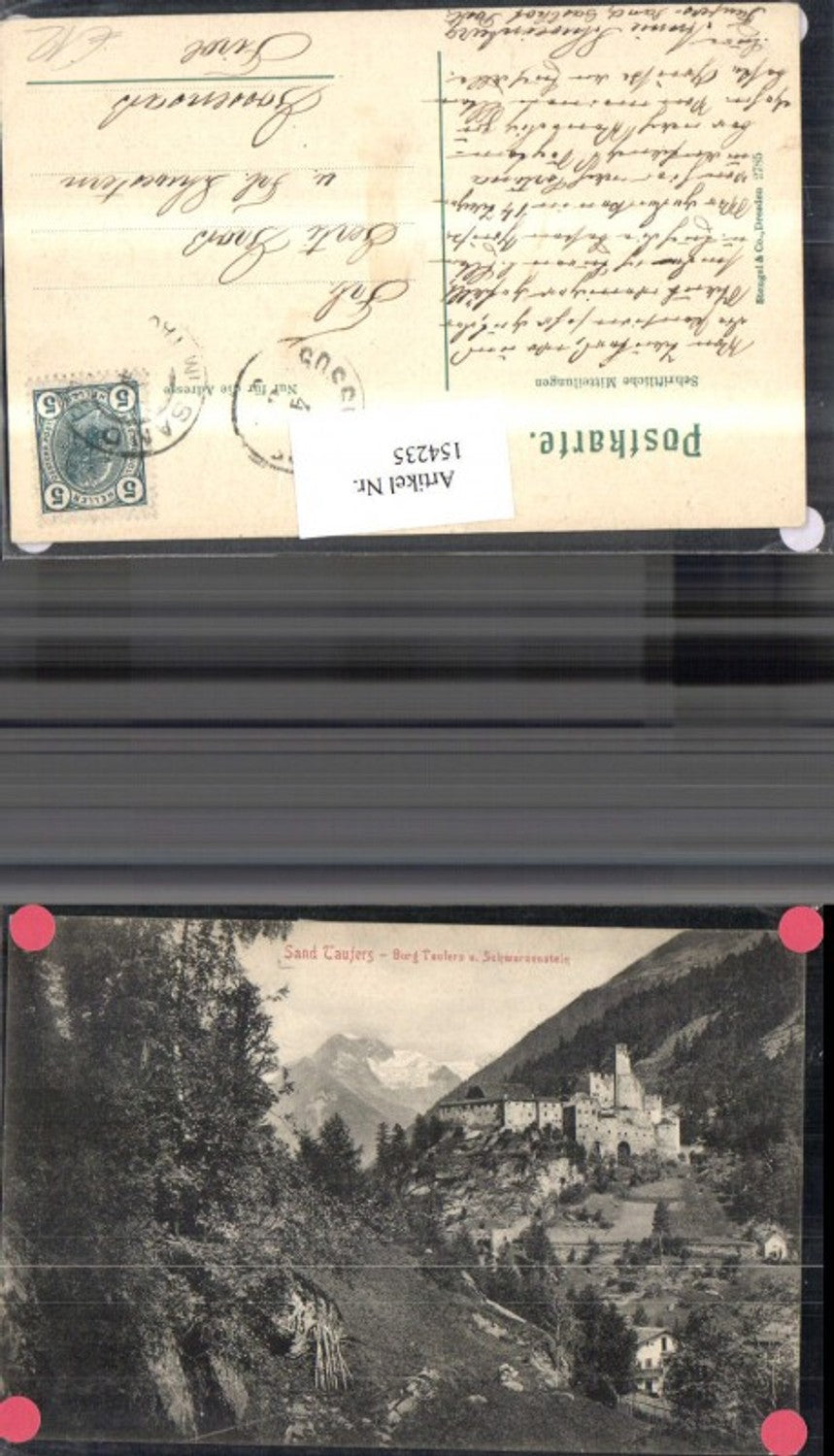 154235,Trentino Sand Taufers Burg Taufers u. Schwarzenstein