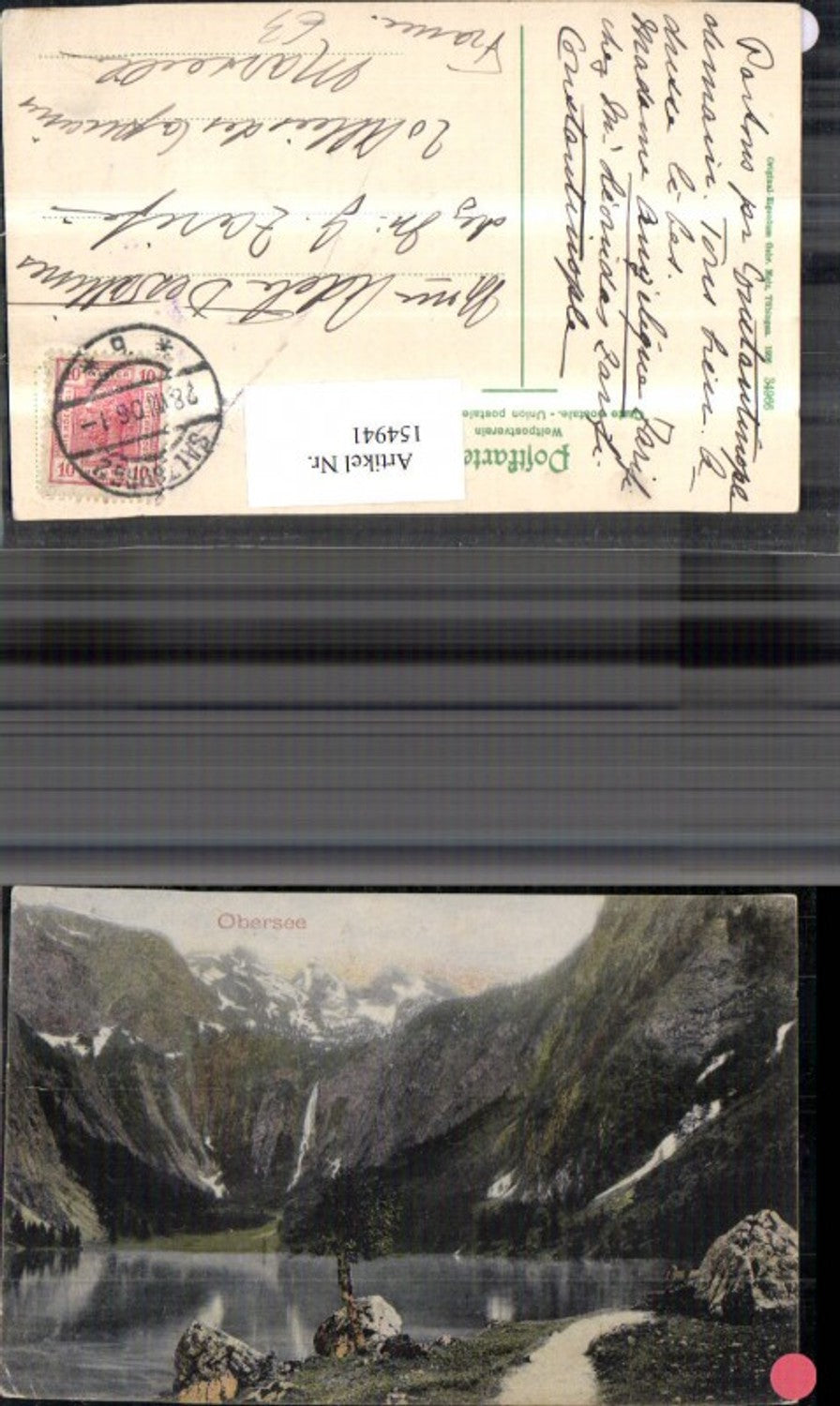 154941,Obersee Schönau a. Königsee 1906