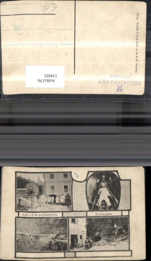 154955,Hallein Dürnberg Dürrnberg Salzbergwerk Mehrbild Ak m. Personen