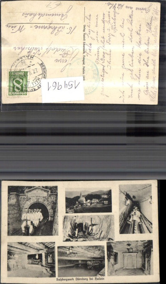 154961,Salzbergwerk a. d. Dürnberg Dürrnberg b. Hallein Mehrbild Ak 1925