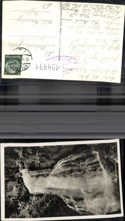 154971,Gollinger Wasserfall Golling a. d. Salzach 1939