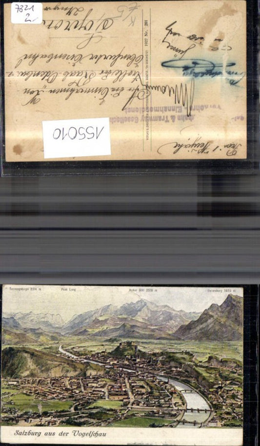 155010,Salzburg a. d. Vogelschau sign F Kulstrunk