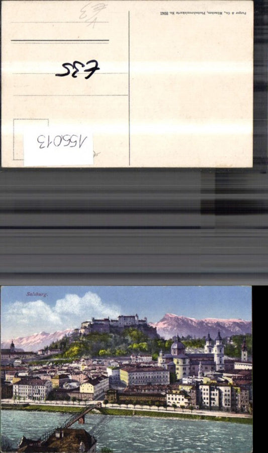 155013,Salzburg Ansicht m. Brücke pub Purger Co 9241