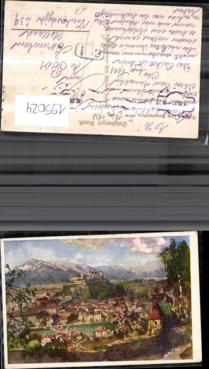 155024,Salzburg view from. Kapuzinerberg 1920