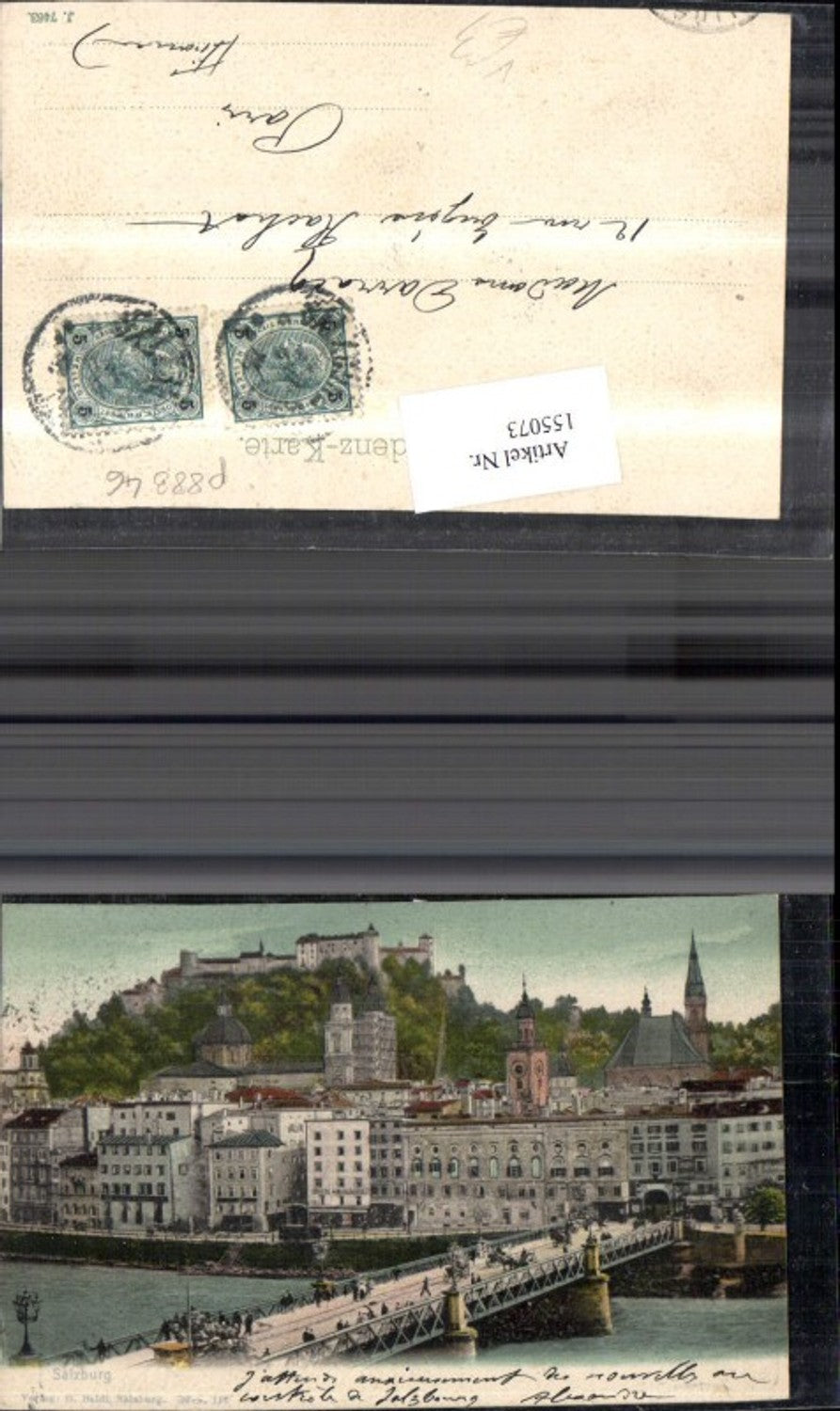 155073, Salzburg view with bridge pub G Baldi 117