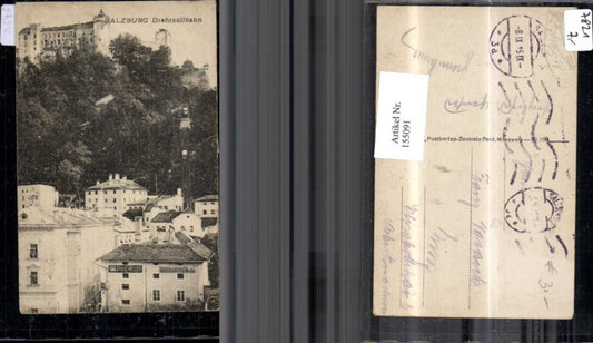 155091,Salzburg Drahtseilbahn 1919 Stieglkeller