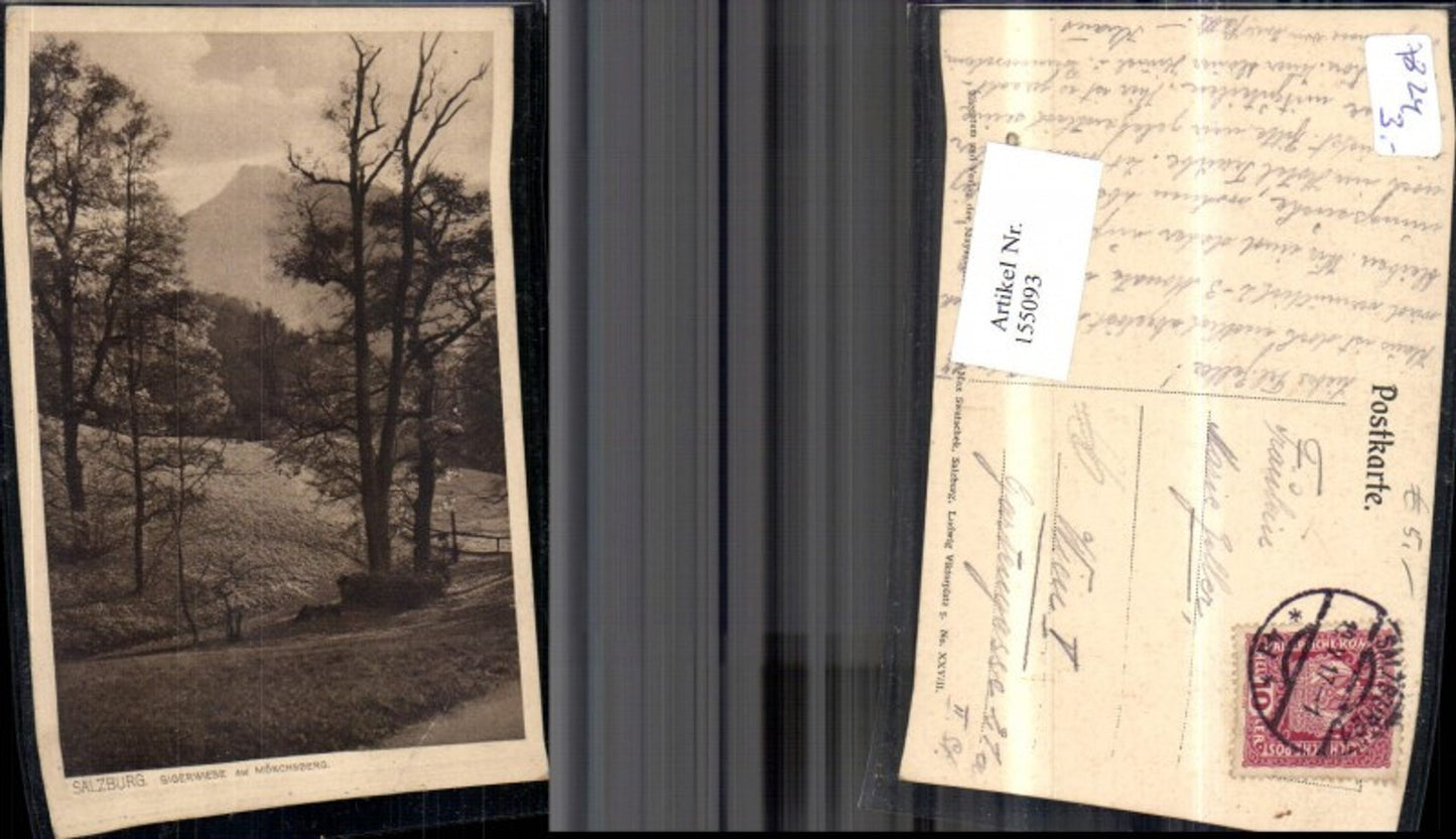 155093,Salzburg Gigerwiese a. Mönchsberg 1917