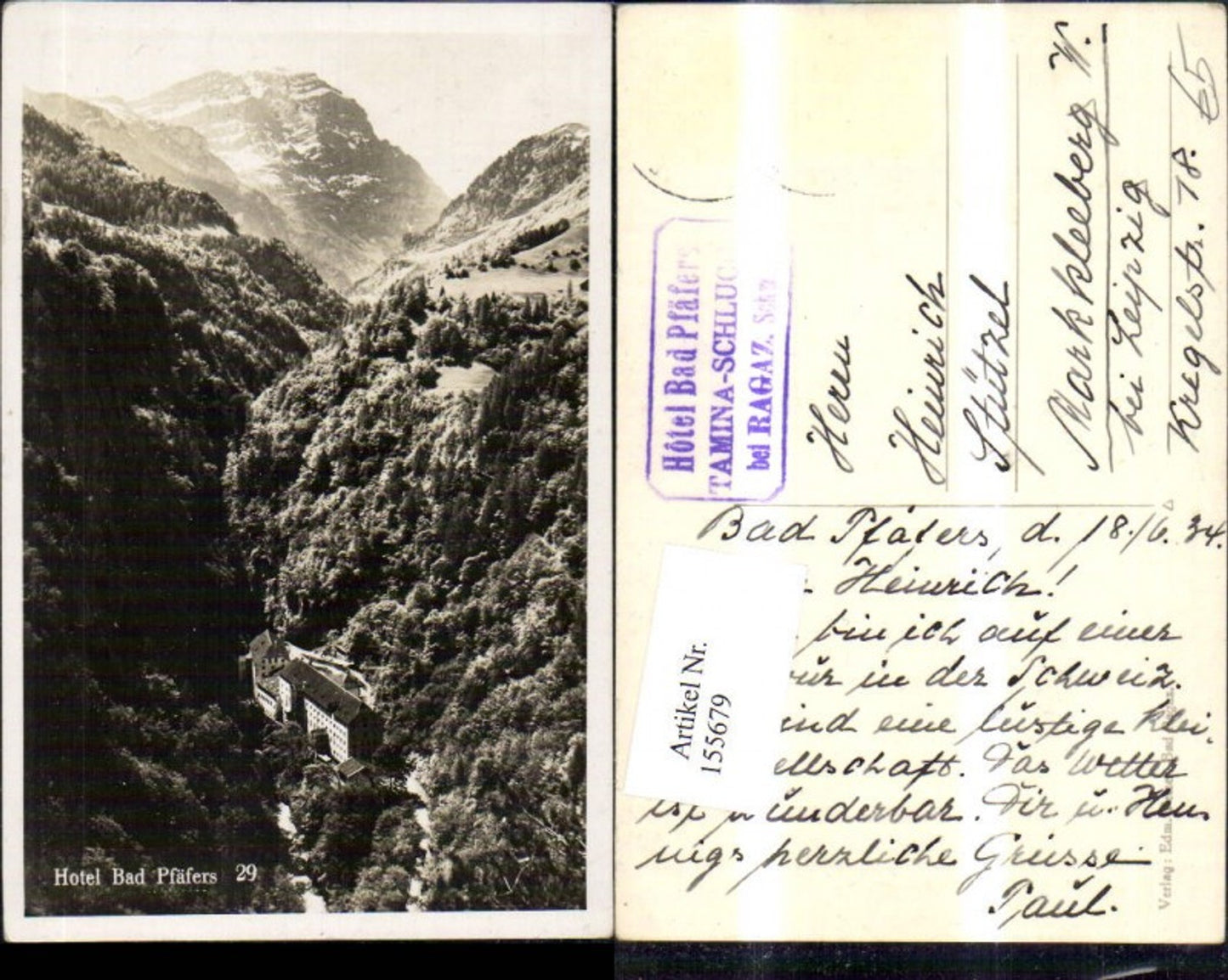 Alte Ansichtskarte – Old Postcard