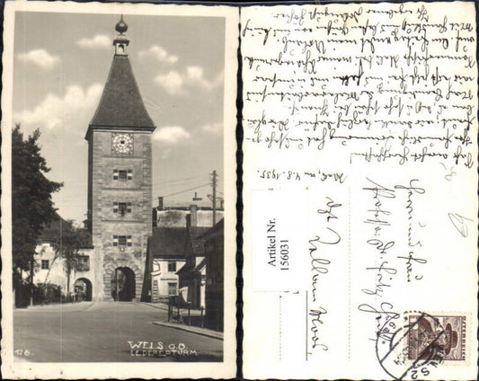 156031,Wels Ledererturm Turm 1935