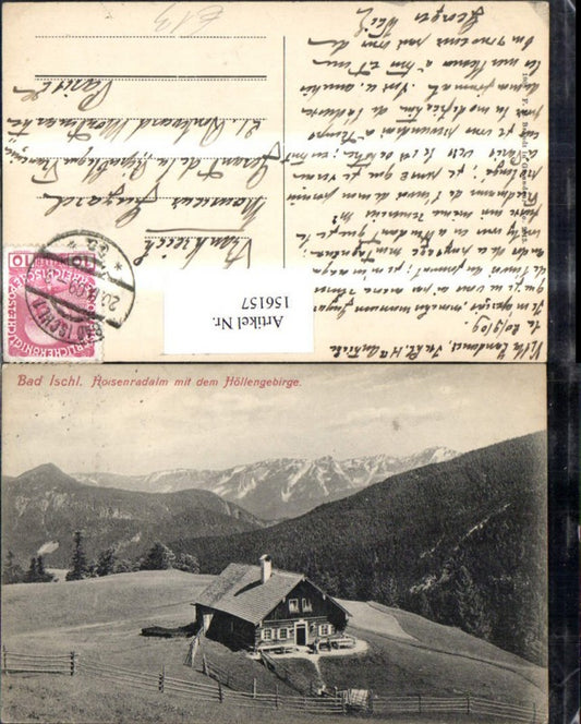 156157,Bad Ischl Hoisenradalm m. d. Höllengebirge 1909