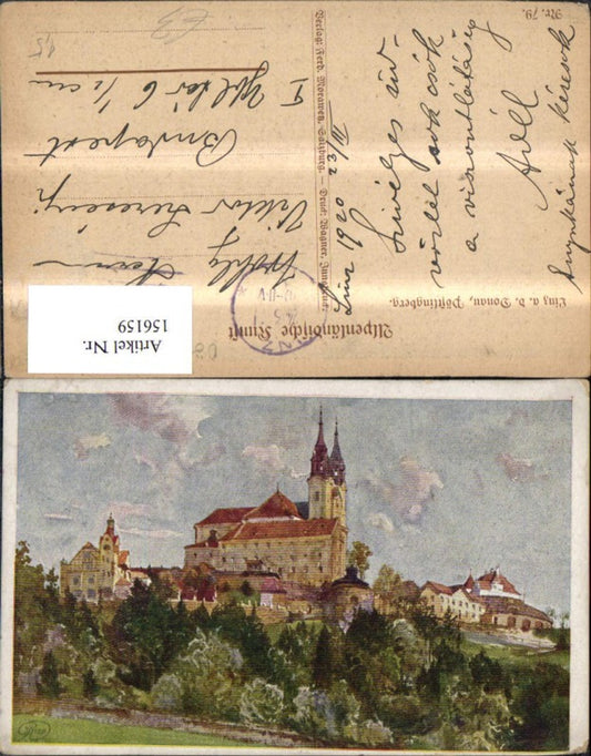 156159,Linz Pöstlingberg Künstler Ak