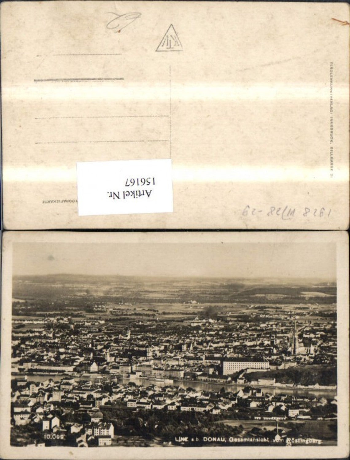 156167,Linz Gesamtansicht v. Pöstlingberg