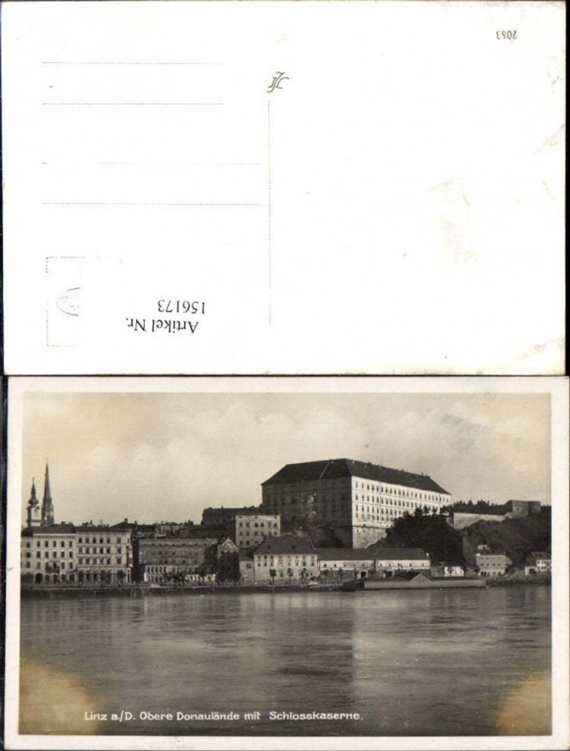 156173,Linz Obere Donaulände m. Schlosskaserne