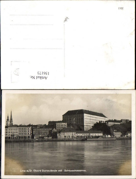 156173,Linz Obere Donaulände m. Schlosskaserne