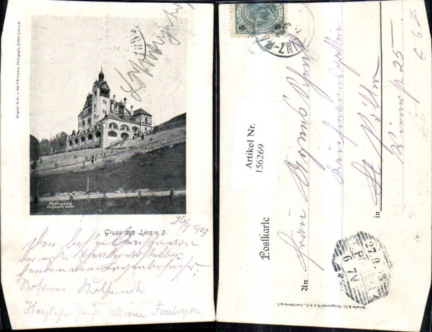 156269,Linz Pöstlingberg Bergbahn Hotel 1903 Pöstlingbergbahn