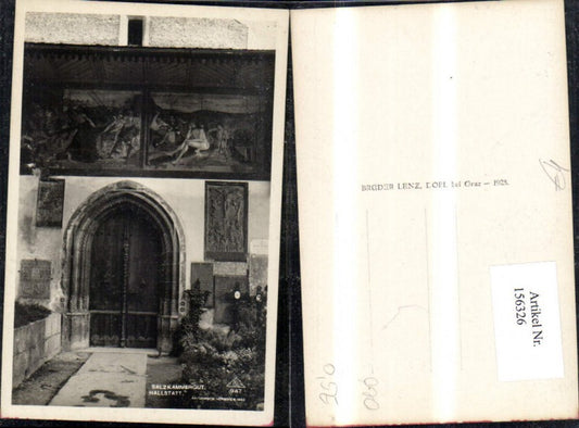 156326,Hallstatt Ansicht Eingang Tür Verzierung