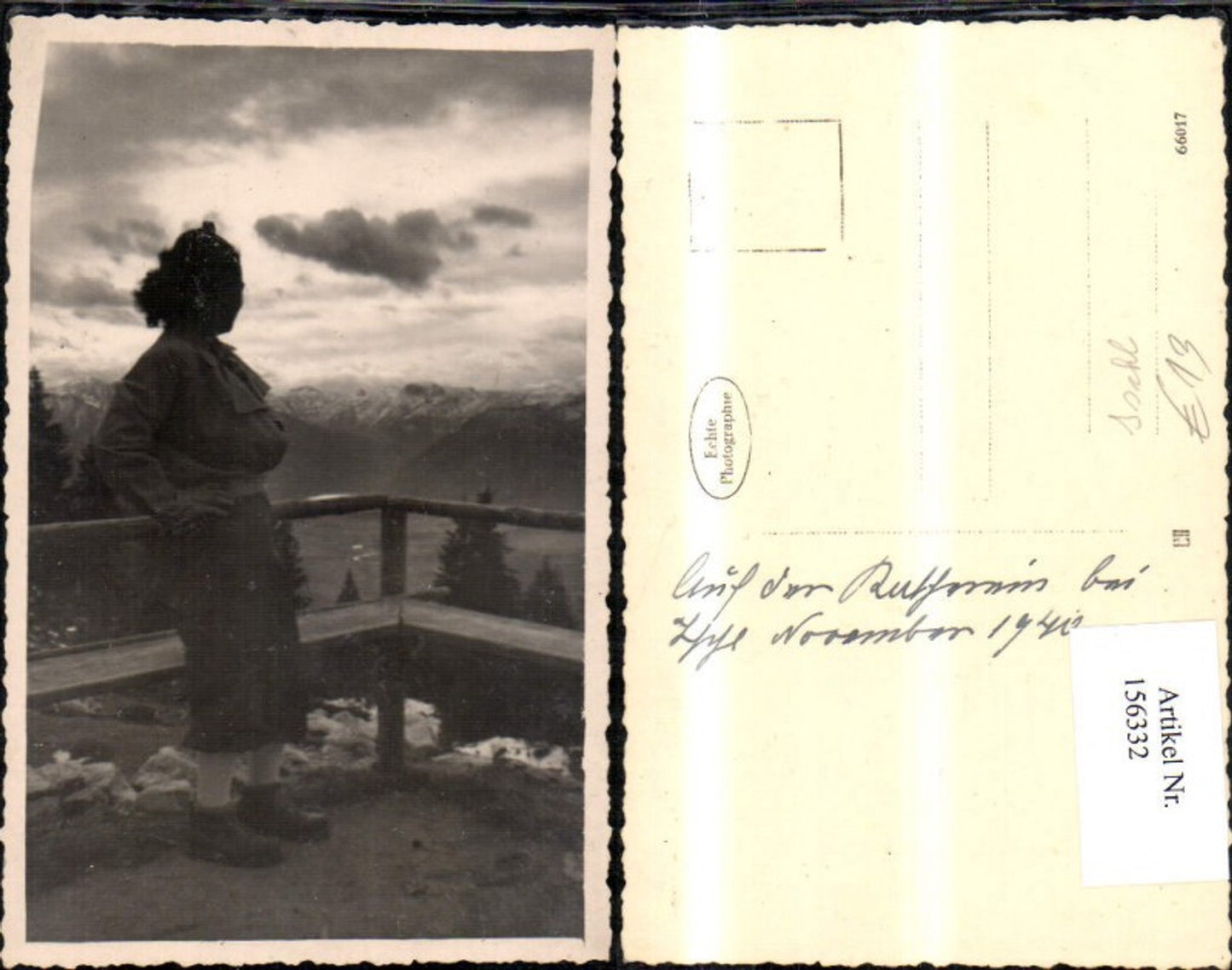 156332,Bad Ischl Ansicht Aussichtspunkt m. Frau Wanderer