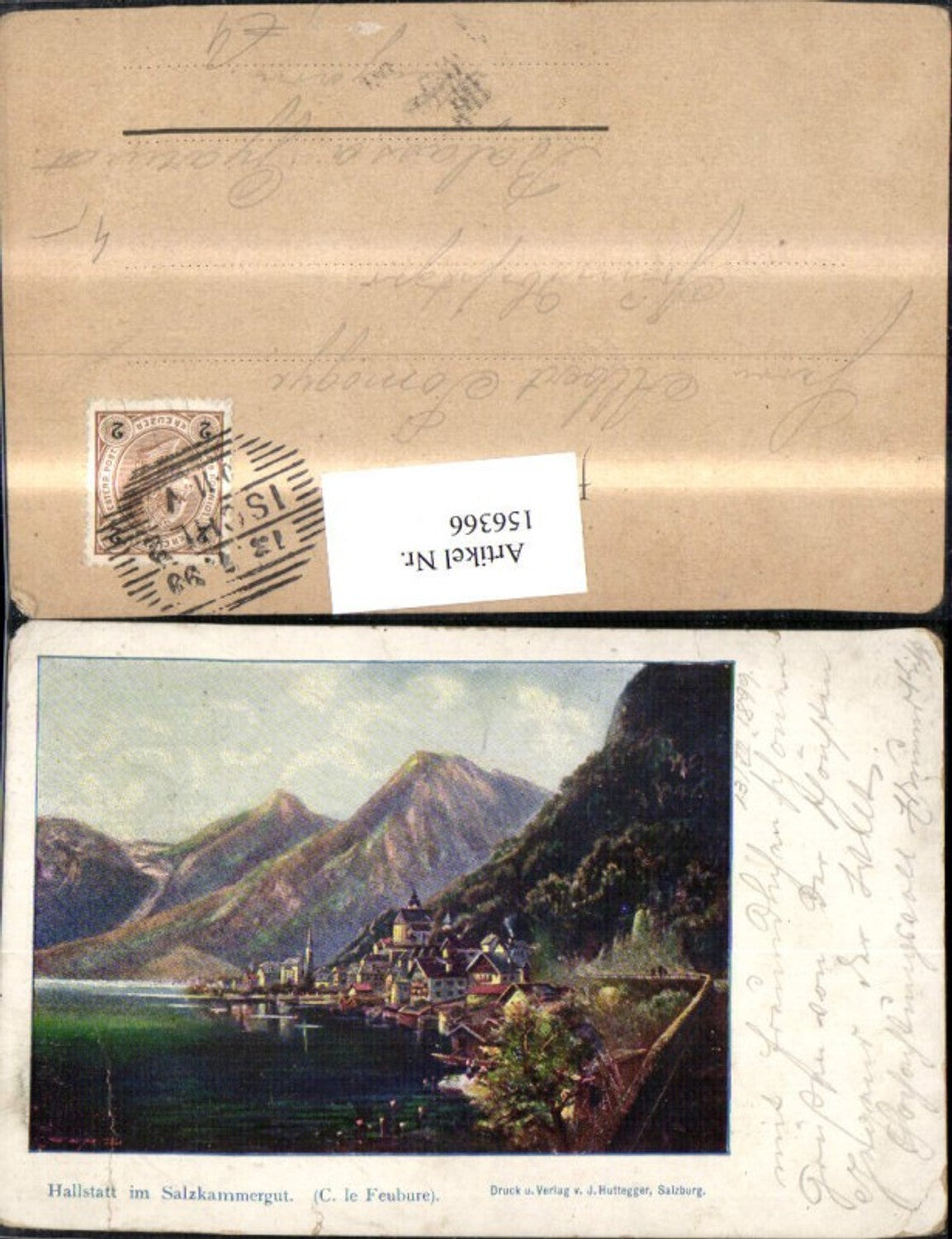 156366,Hallstatt i. Salzkammergut 1899