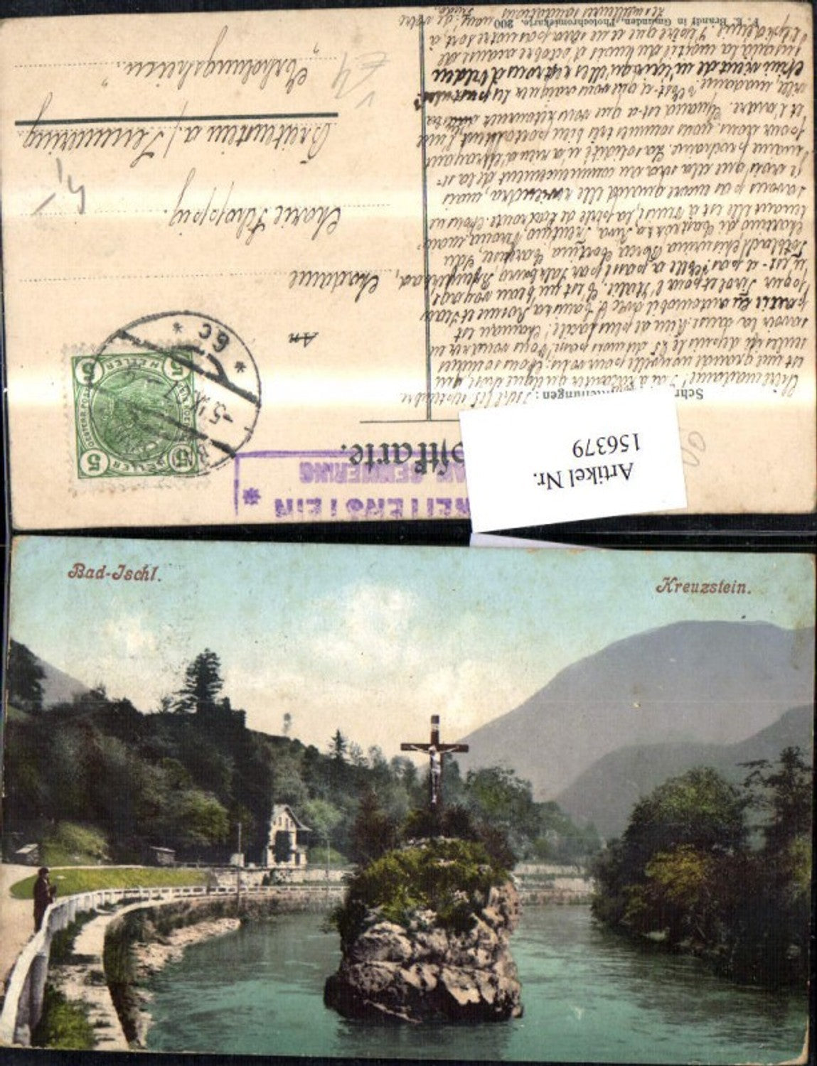 156379,Bad Ischl Kreuzstein 1907 pub F E Brandt 200