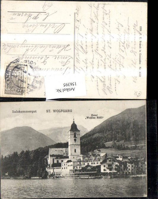 156395,St Wolfgang Hotel Weisses Rössl 1922