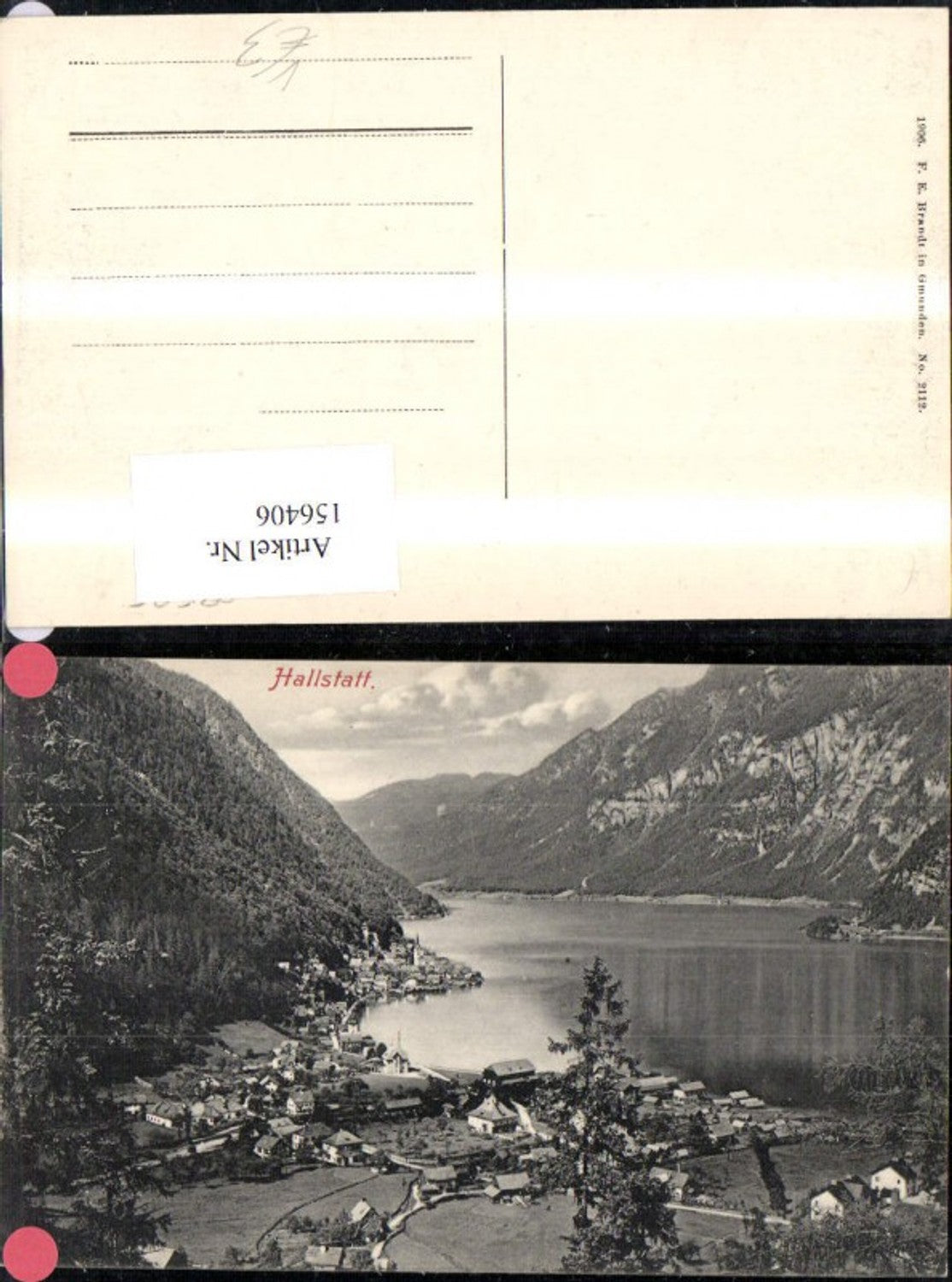 156406,Hallstatt pub F E Brandt 2112