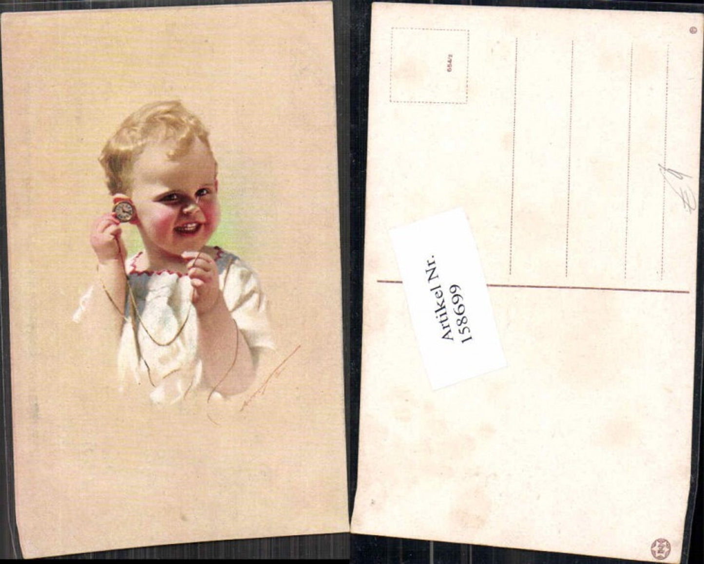 158699,Süsse Kinder Taschenuhr Kind Novolito