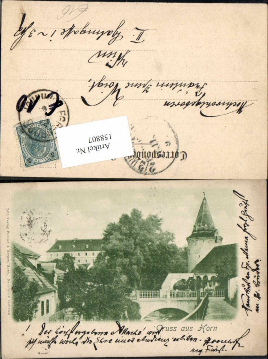 158807,Gruss aus Horn 1900