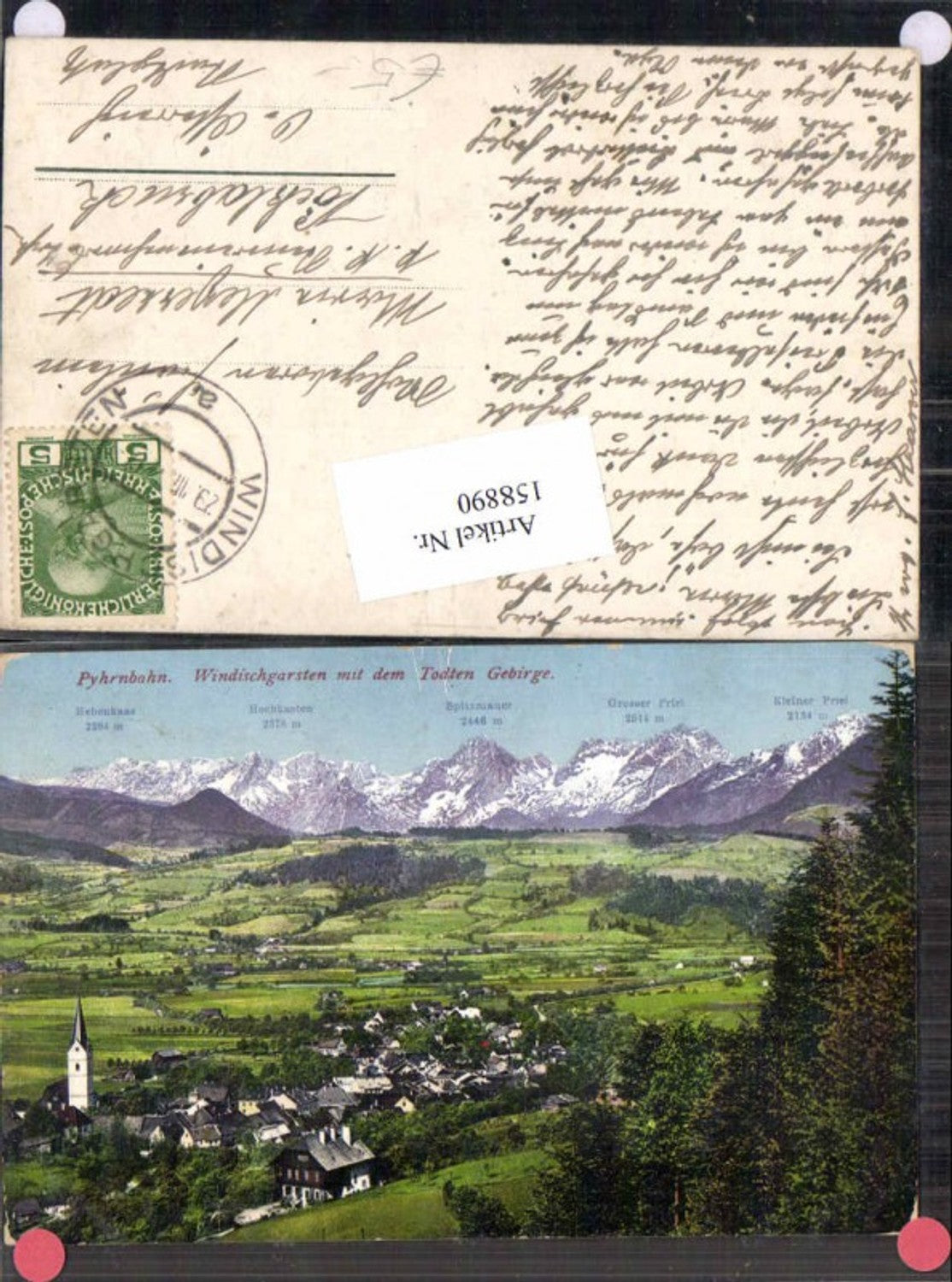 158890,Pyhrnbahn Windischgarsten Todten gebirge Brandt