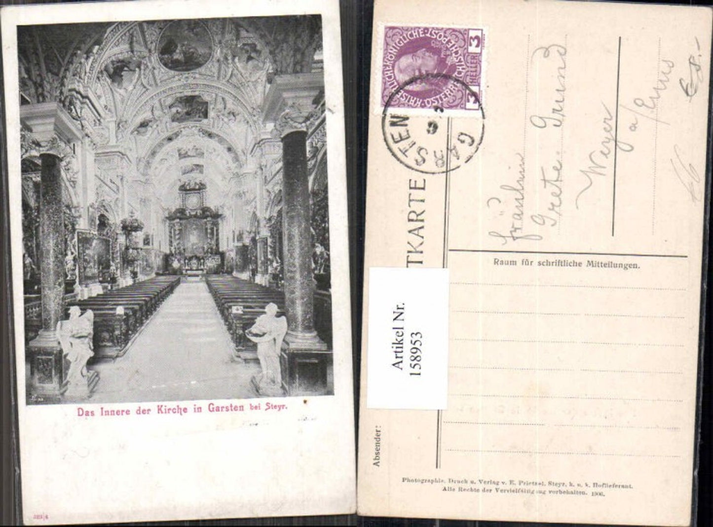 158953,Garsten bei Steyr Kirche