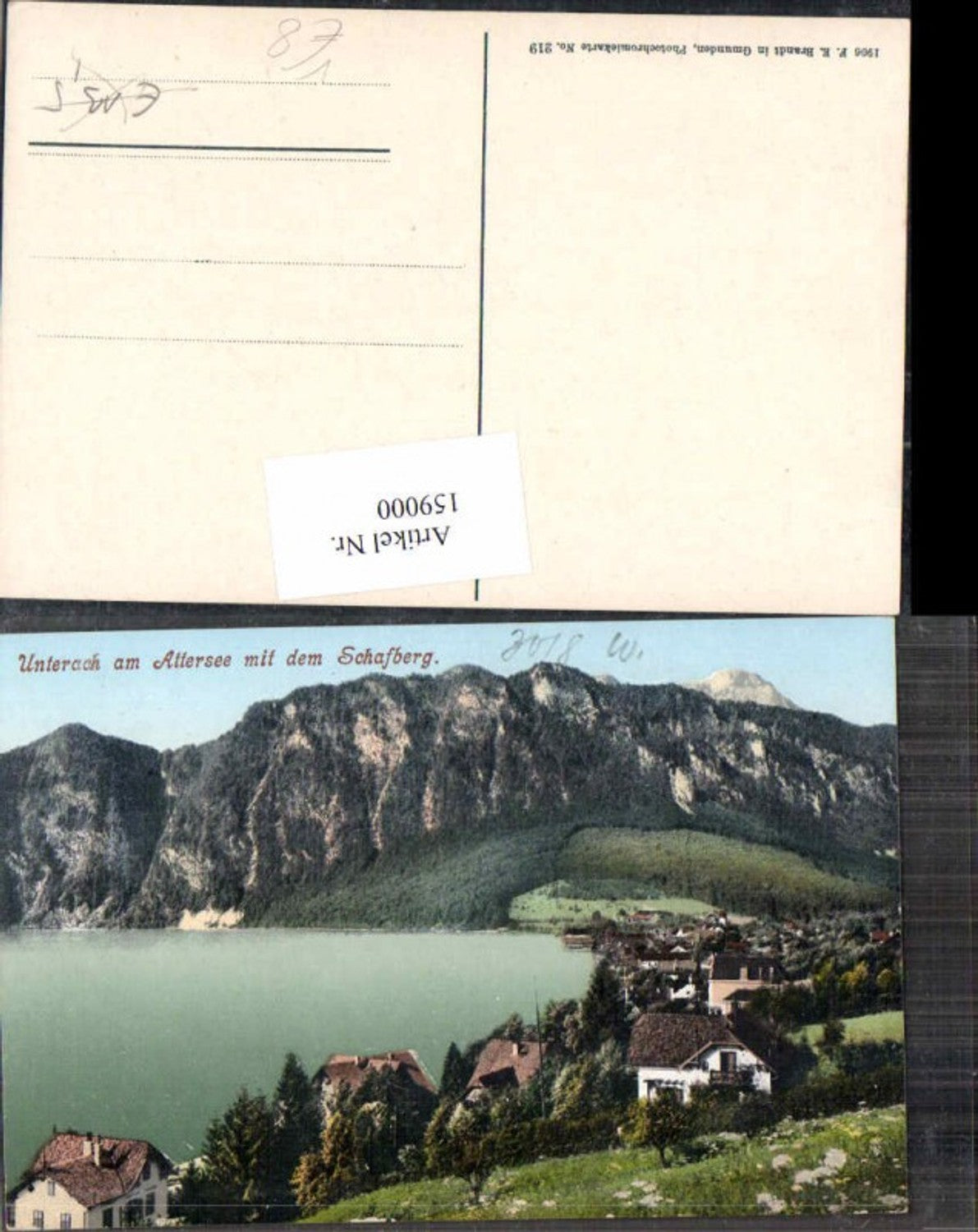159000,Unterach am Attersee Schafberg pub Brandt 219