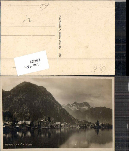 159027,Weissenbach am Attersee Fotokarte 1925