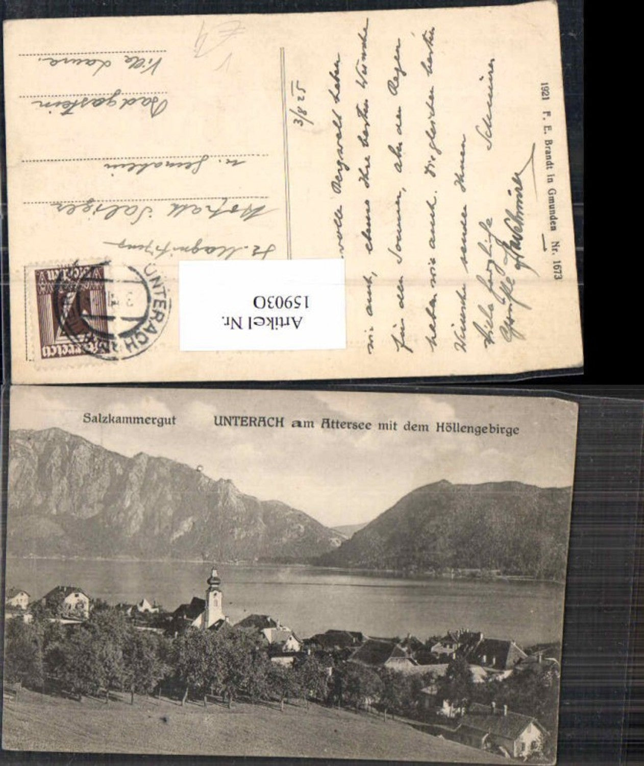 159030,Salzkammergut Unterach am Attersee Brandt 1673