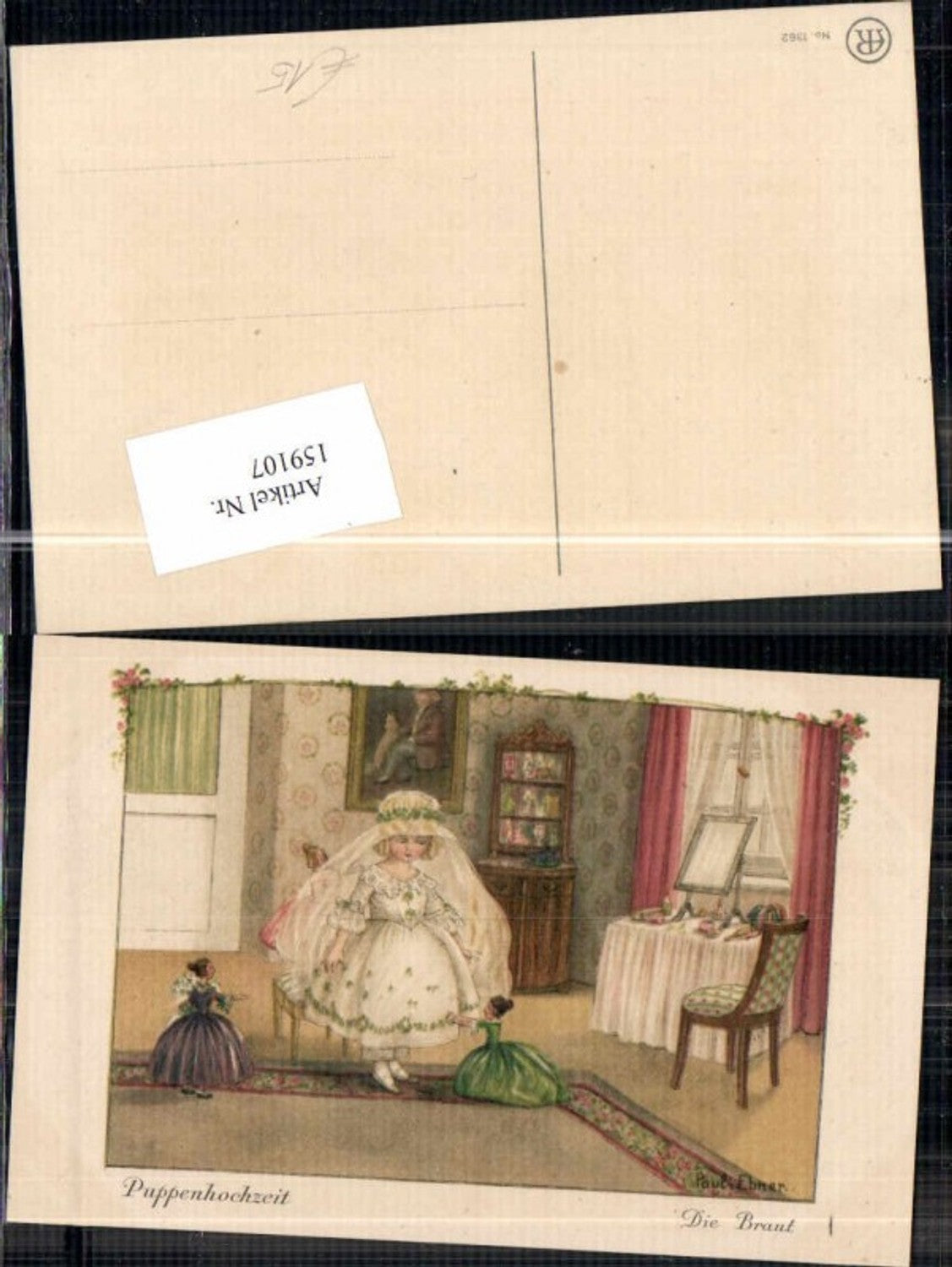 159107,Pauli Ebner Puppenhochzeit Die Braut Puppen