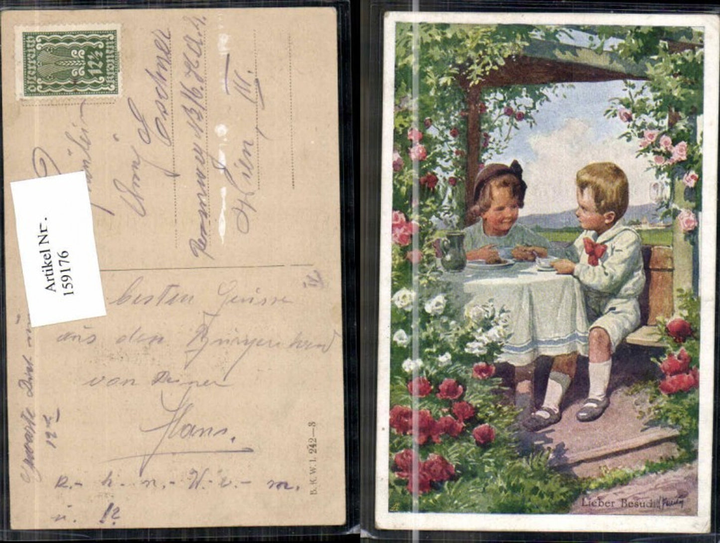 159176,Karl Feiertag Lieber Besuch Kaffee Kuchen B.K.W.I 242-3