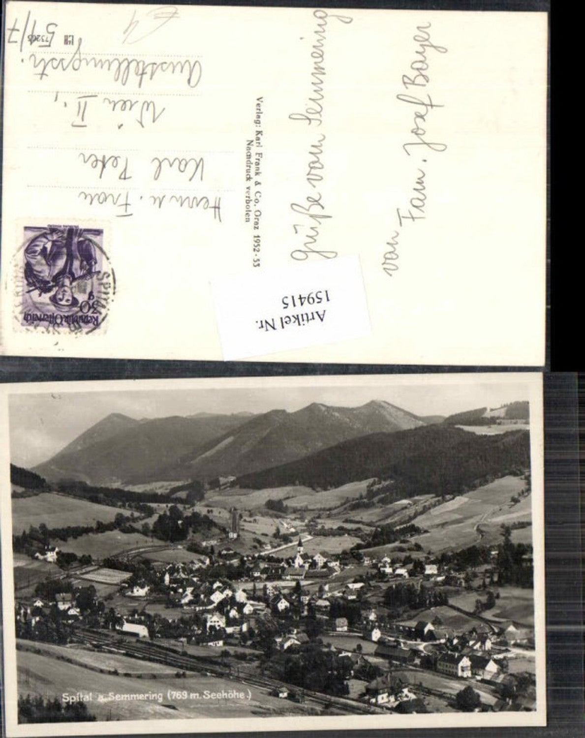 Alte Ansichtskarte – Old Postcard