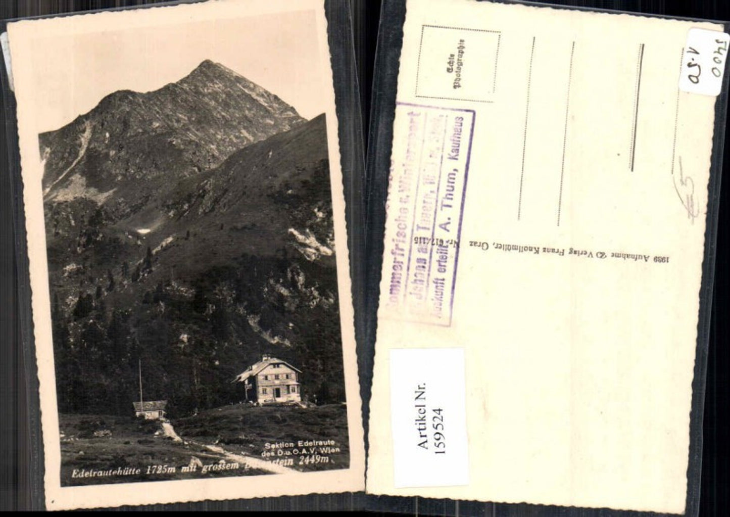 Alte Ansichtskarte – Old Postcard