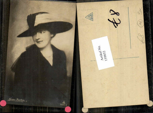 159852,Henny Porten m. Hut Hutmode pub PH 4325-2