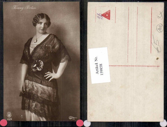 159858,Henny Porten m. Kleid pub RPH Film Sterne 62-6