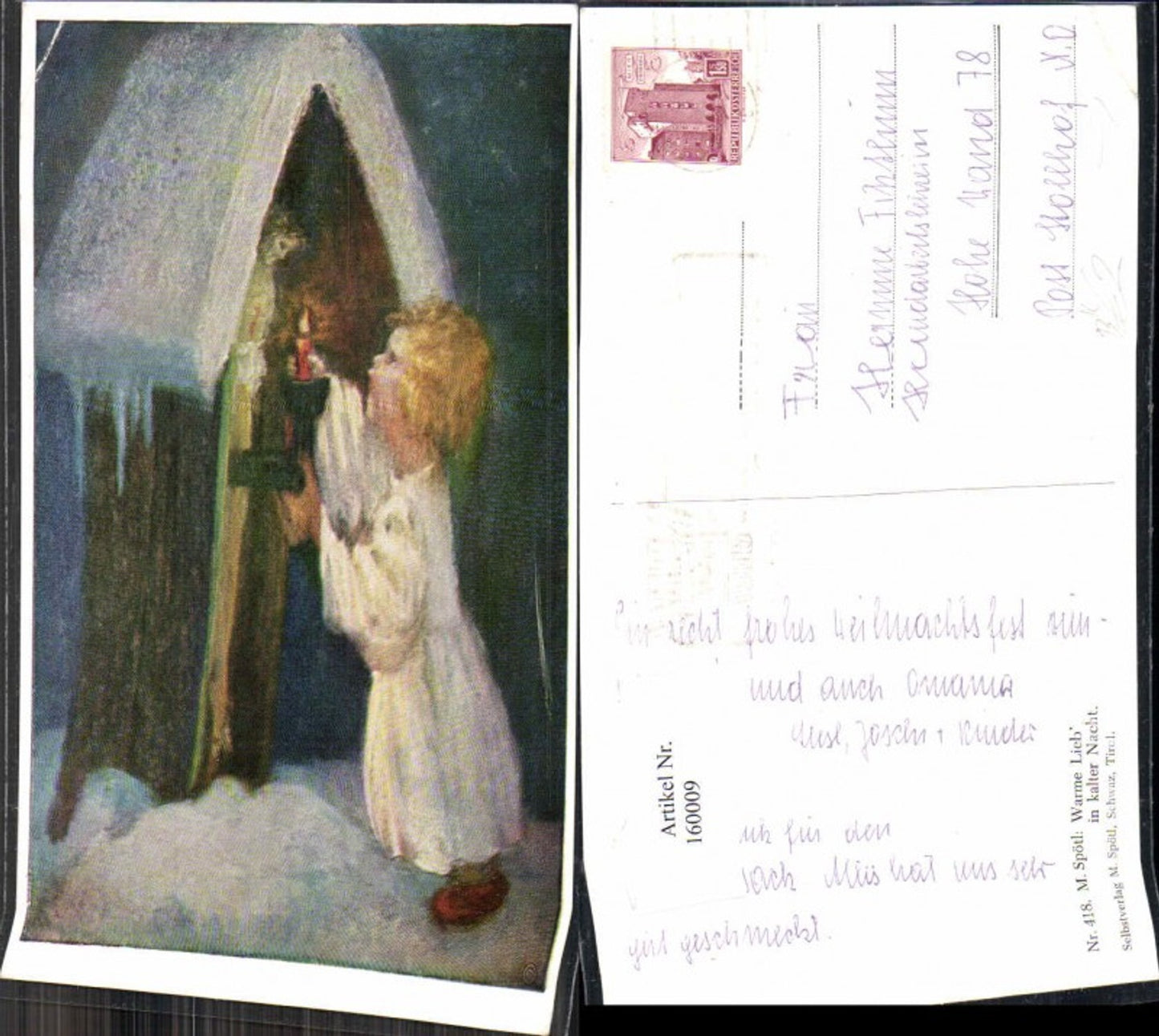 160009,M. Spötl Schwaz 418 Warme Lieb in kalter Nacht