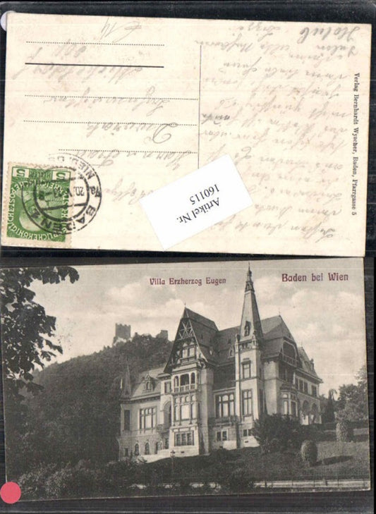 160115,Baden bei Wien Villa Erzherzog Eugen 1912