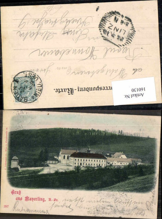 160130,Gruss aus Mayerling bei Baden 1900