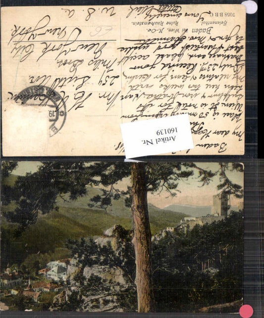 160139,Baden bei Wien Ruine Rauhenstein Helenenthal