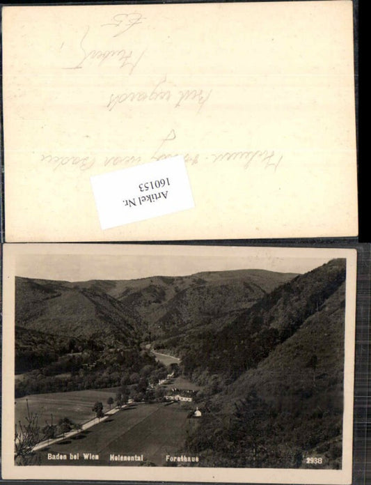 160153,Helenenthal Baden b. Wien Forsthaus