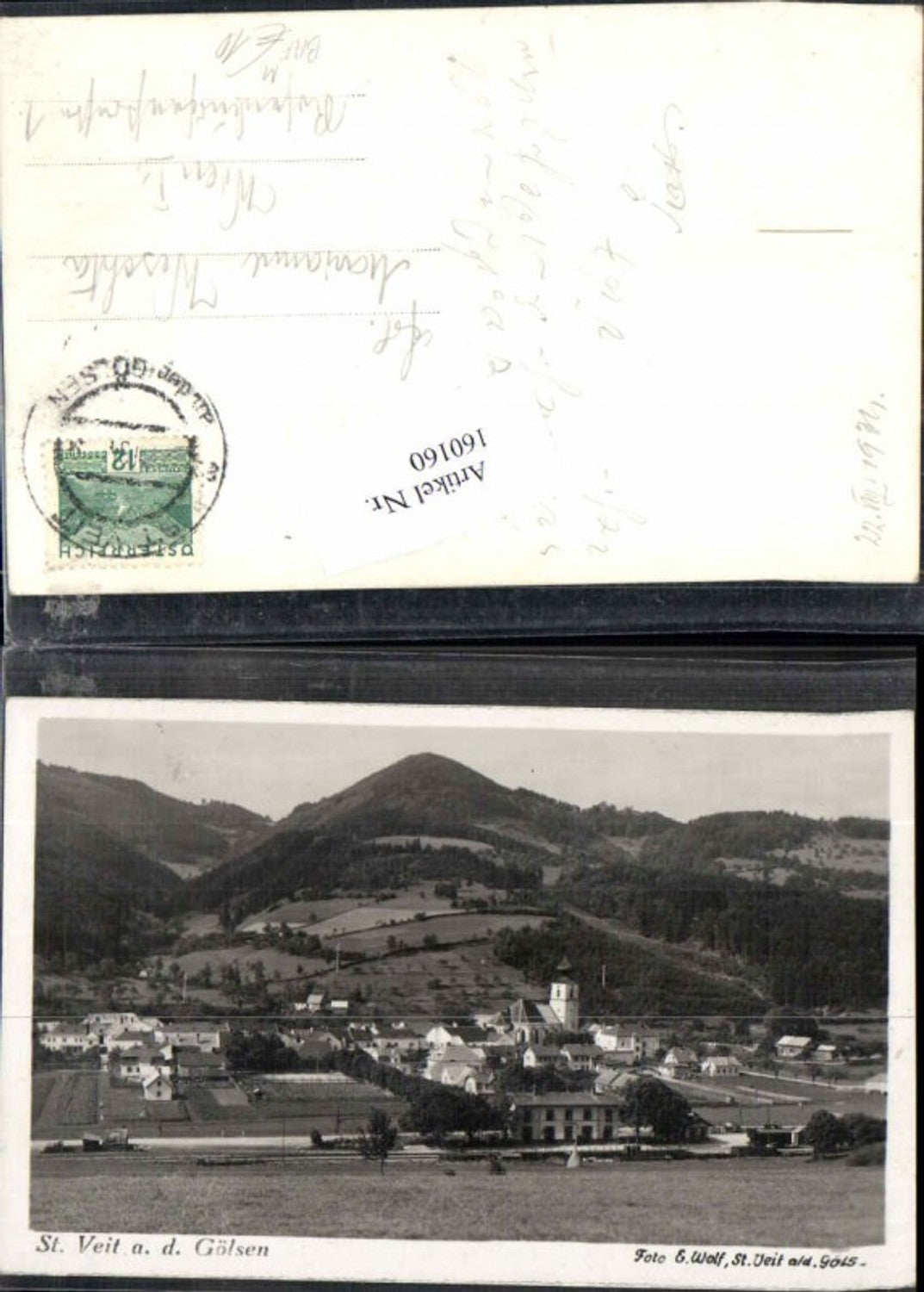 160160,St Veit a.d. Gölsen m. Bahnhof 1928