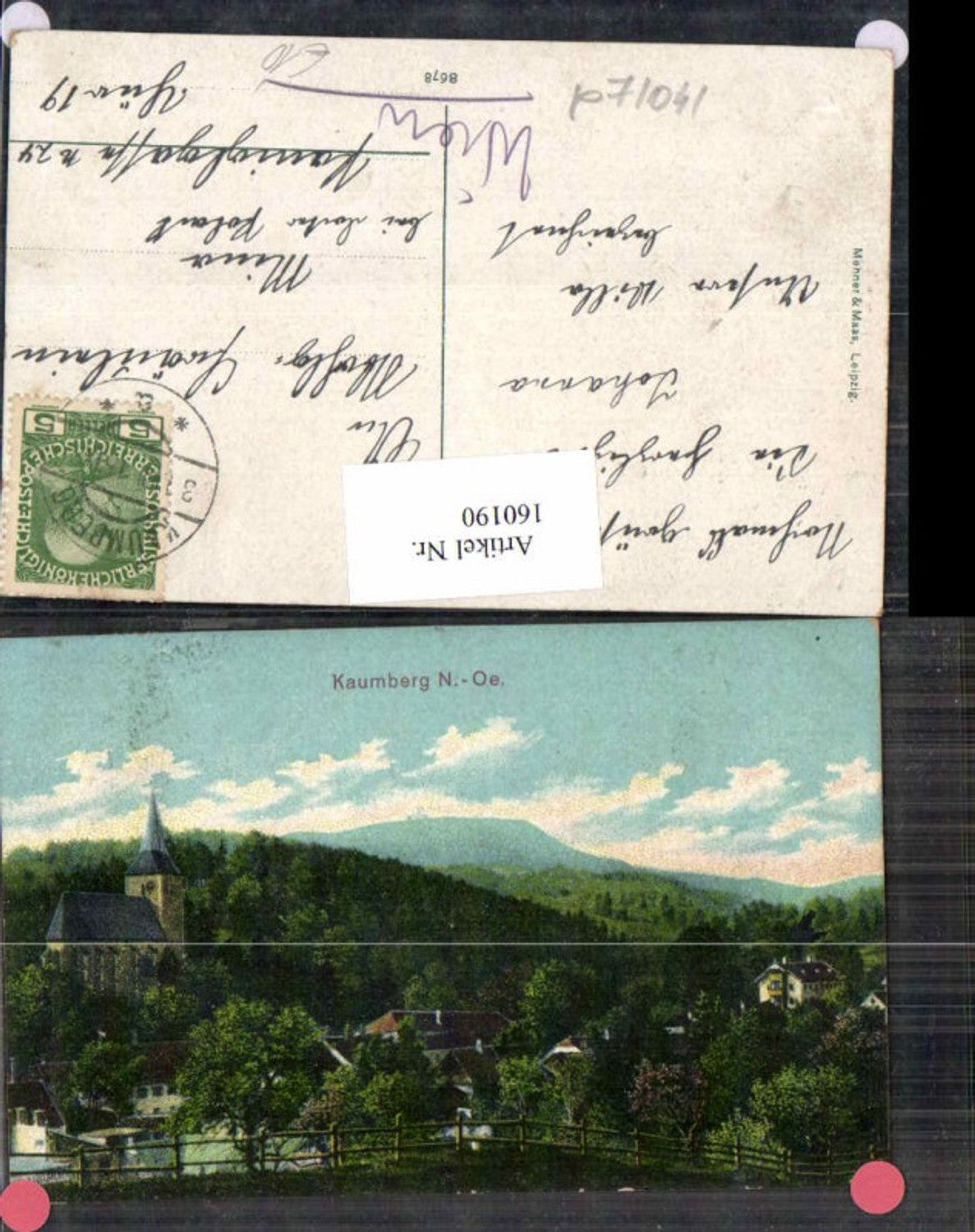 160190,Kaumberg Totale 1910