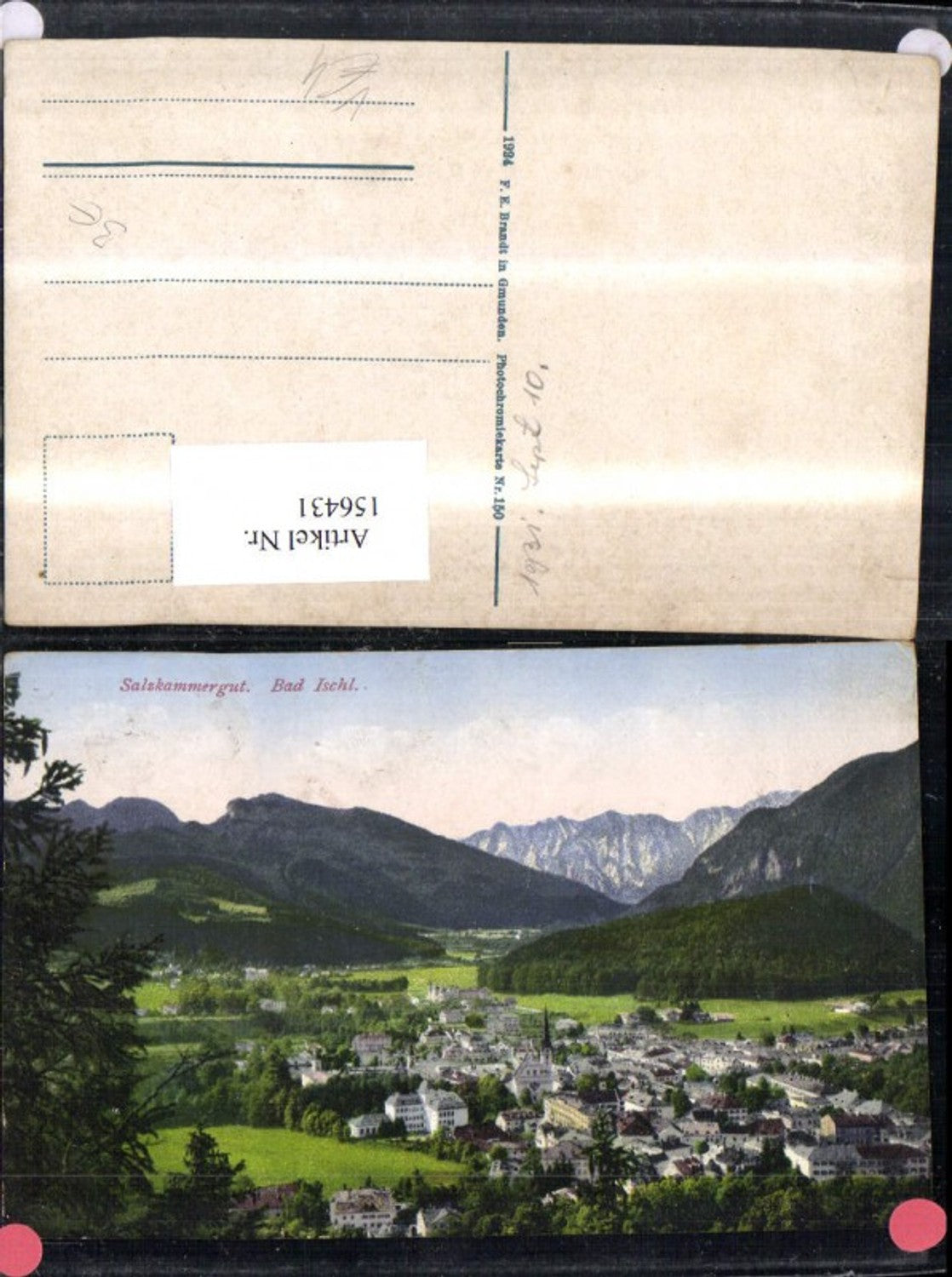 156431,Bad Ischl Salzkammergut 1931 pub F E Brandt 150