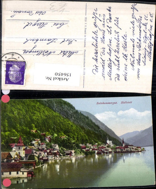 156450,Hallstatt Salzkammergut 1943 pub F E Brandt 488