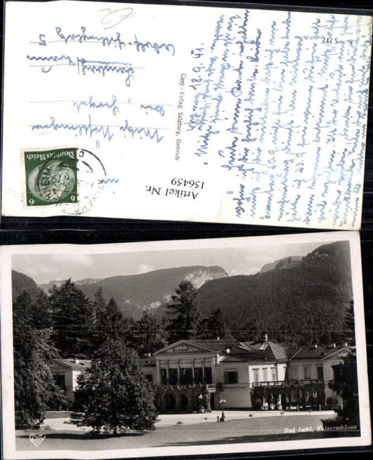 156459,Bad Ischl Kaiserschloss Frontansicht 1941