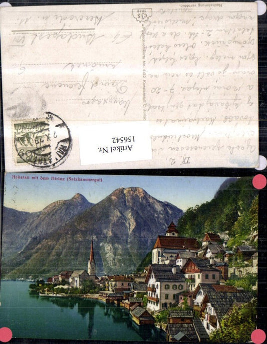 156542,Hallstatt m. d. Hirlaz Salzkammergut 1929