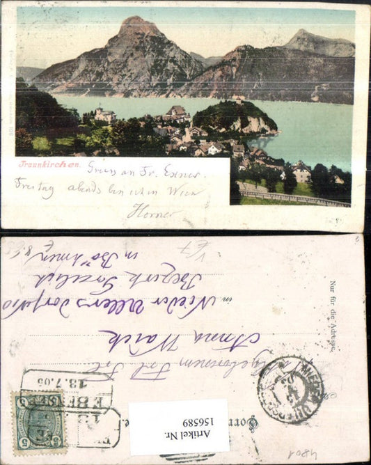 156589,Traunkirchen Traunsee 1905 pub F E Brandt 106